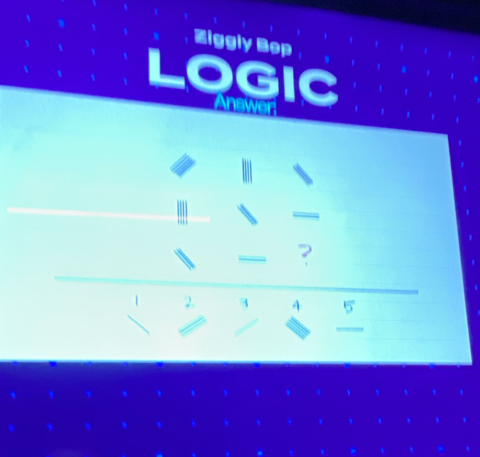 Ziggly Bop 
LOGIC 
Answer 
?
1 2. 3 4 5