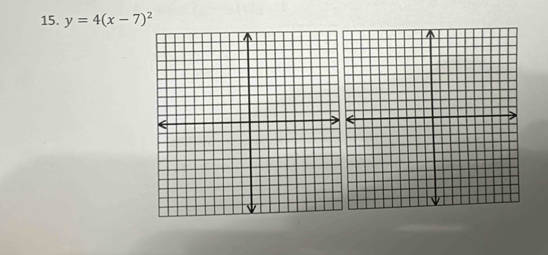 y=4(x-7)^2