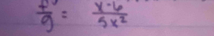  f/g = (x-6)/5x^2 