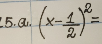 av (x- 1/2 )^2=