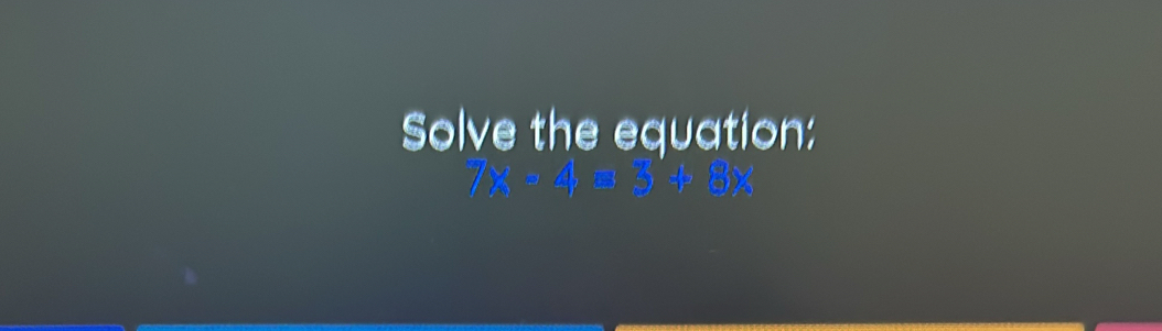 Solve the equation: