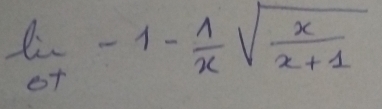 ln _0T=1- 1/x sqrt(frac x)x+1