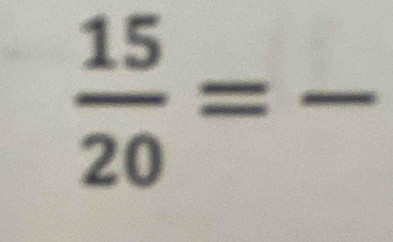  15/20 = , _
□°