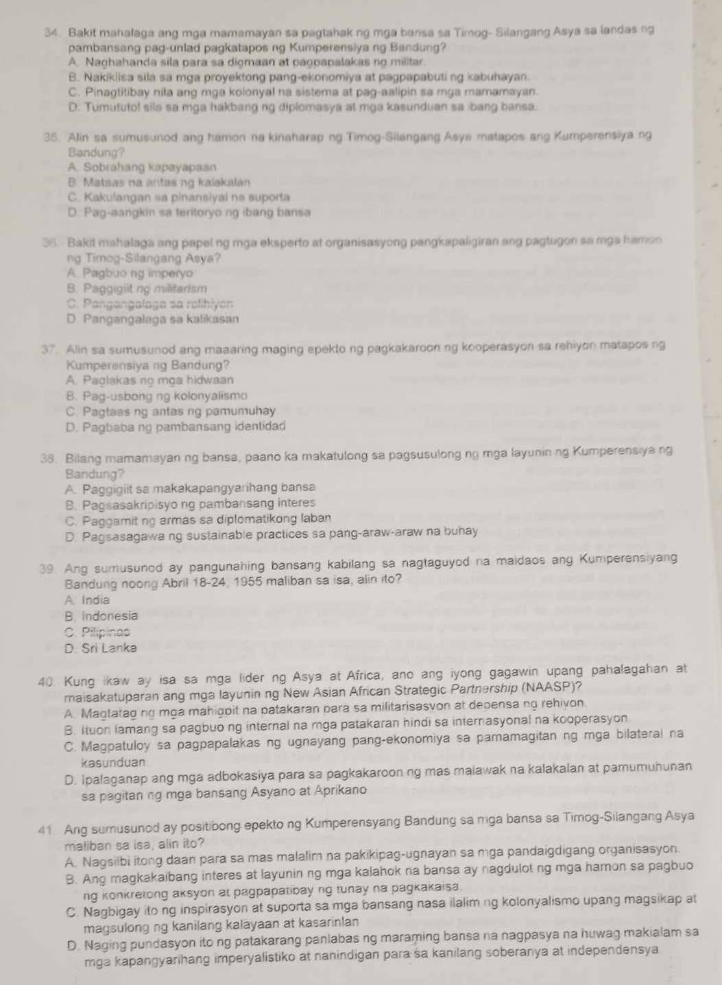 Solved: Bakit mahalaga ang mga mamamayan sa pagtahak ng mga bansa sa ...