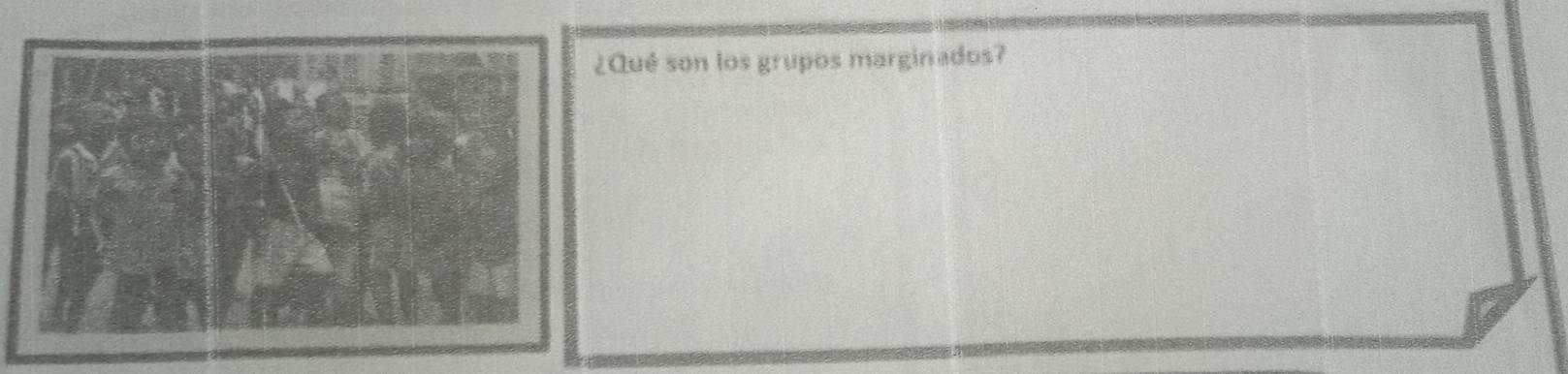 Qué son los grupos marginados?