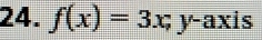 f(x)=3x; y = □ /□   axis