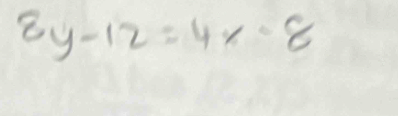 8y-12=4x-8