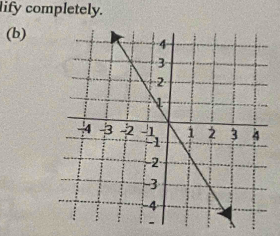 lify completely. 
(b)