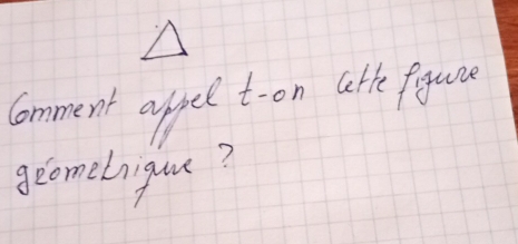 Comment appel t-on ath fgue 
geomelrigue?