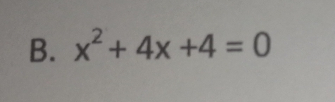 x^2+4x+4=0