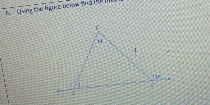 Using the figure below find the me