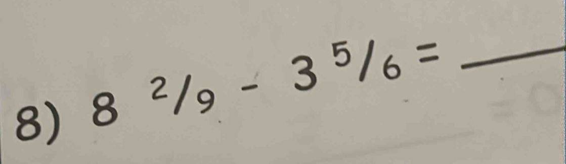 8^2/_9-3^5/_6= _