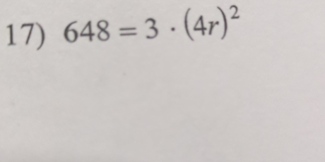 648=3· (4r)^2