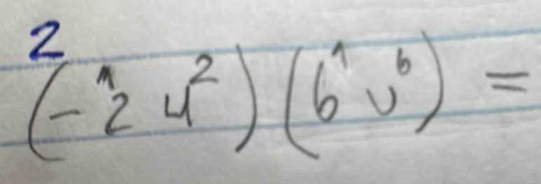 ^2_2u^2)(6^(wedge)v^6)=