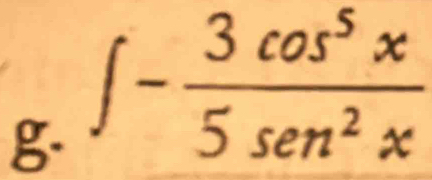 ∈t - 3cos^5x/5sec^2x 