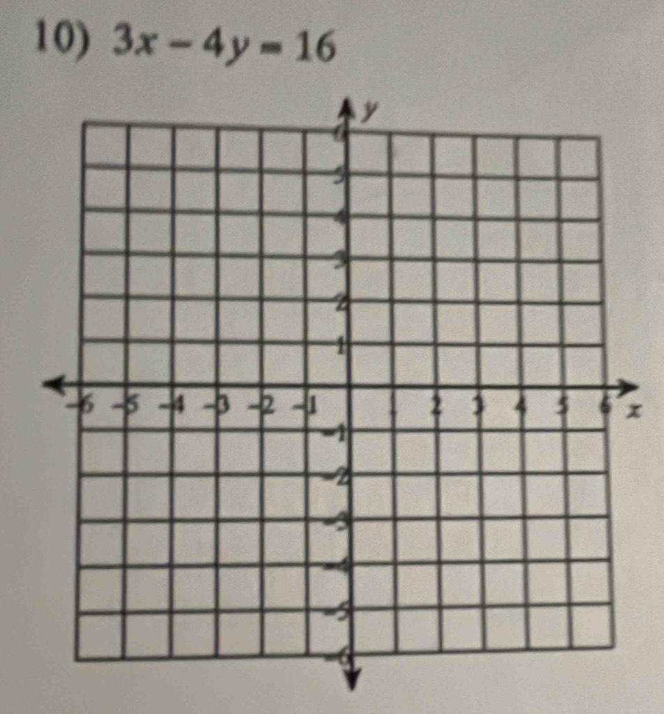 3x-4y=16
x