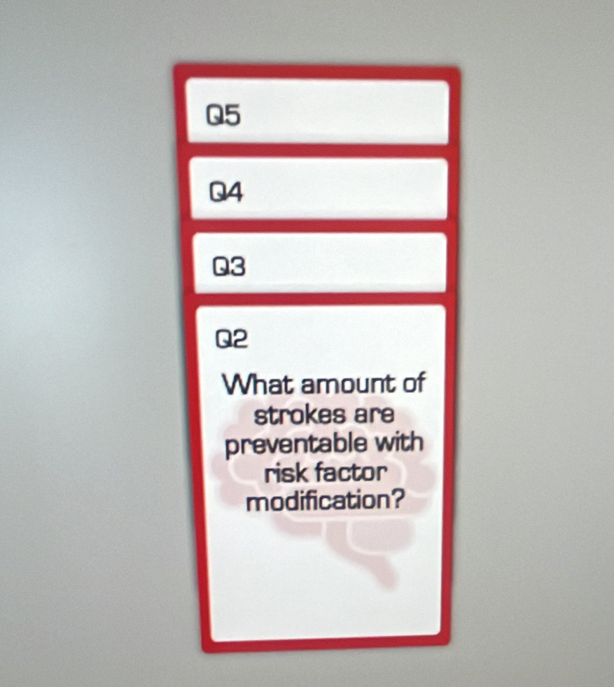 What amount of 
strokes are 
preventable with 
risk factor 
modification?