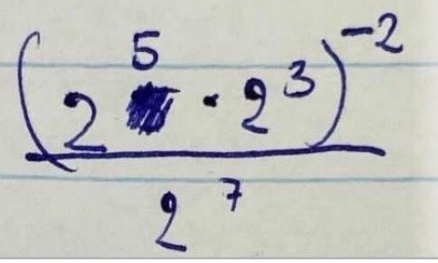 frac (2^5· 2^3)^-22^7