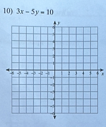 3x-5y=10
x