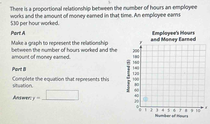 Solved: There is a proportional relationship between the number of ...