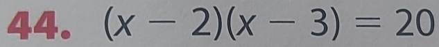 (x-2)(x-3)=20