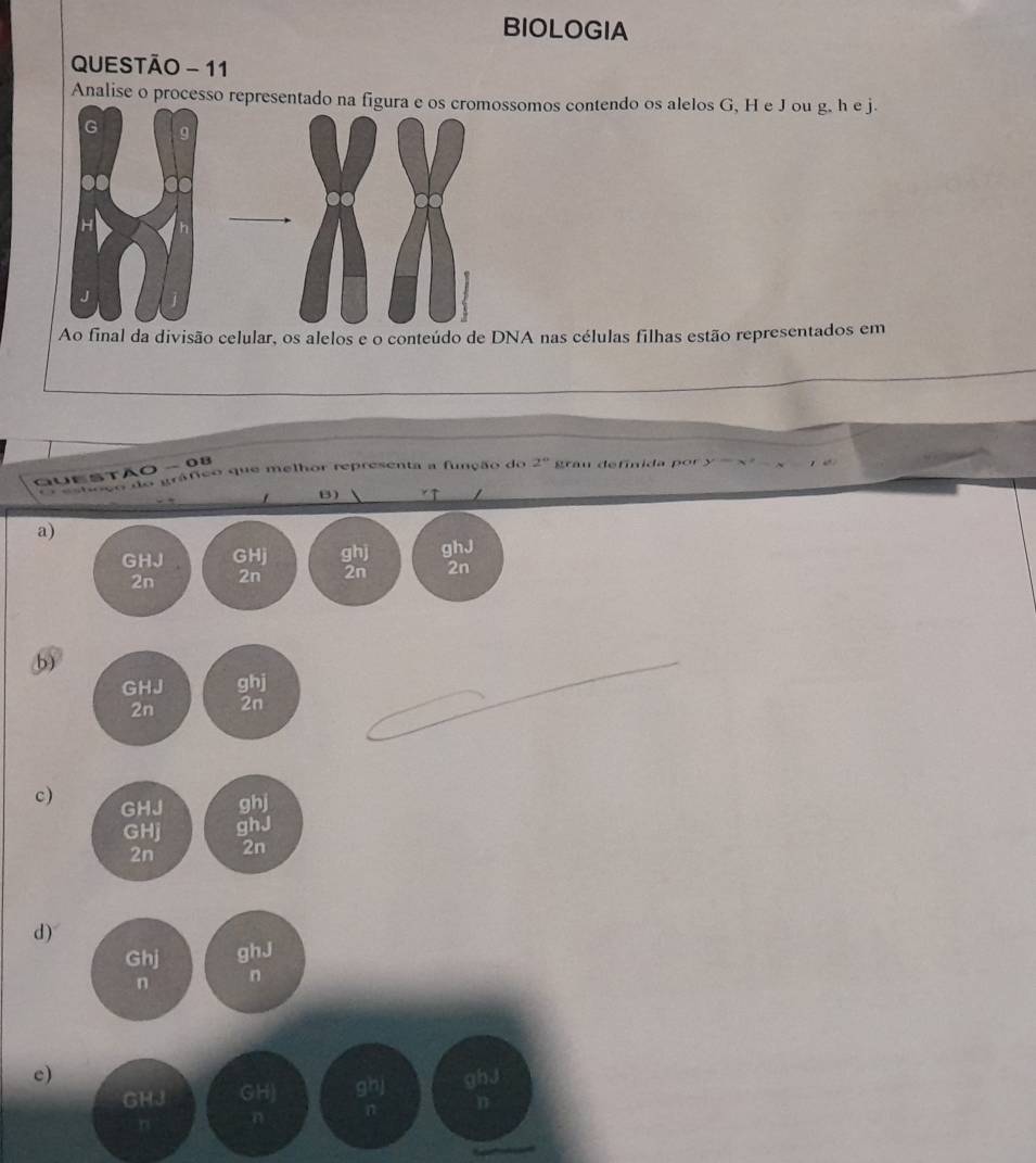Resolvido:BIOLOGIA QUESTÃO - 11 Analise o processo representado na ...