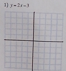 y=2x-3