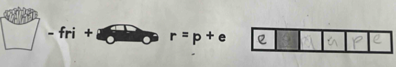 □ -fri+ a
r=p+e