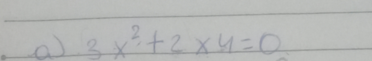 a 3x^2+2* 4=0