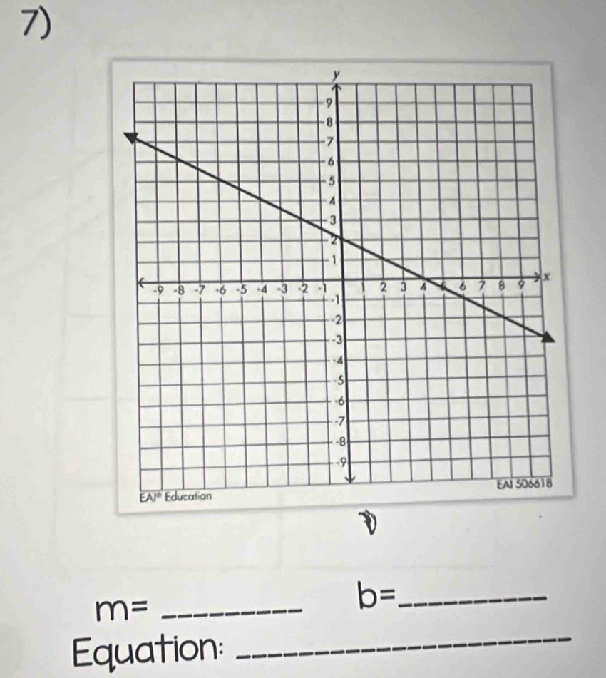 m= _
b= _
Equation: