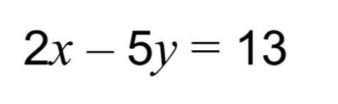 2x-5y=13