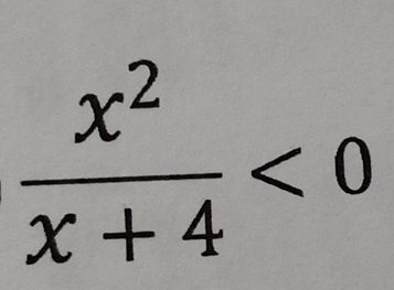  x^2/x+4 <0</tex>