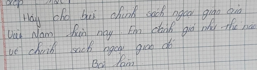 aop 
Hay cho buì chunk sach ngeai gigo quà 
Uh Nam fun may Im cank gia phy the ha 
ve chai sacB agoq giao do 
But Mam