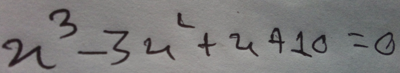 x^3-3x^2+x+10=0