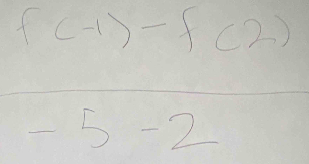 f(-1)-f(2)
-5-2