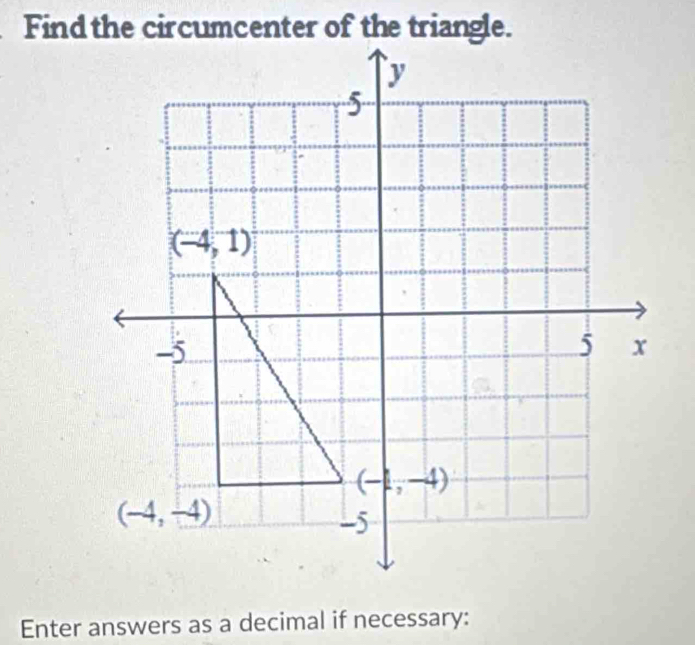 Enter answers as a decimal if necessary: