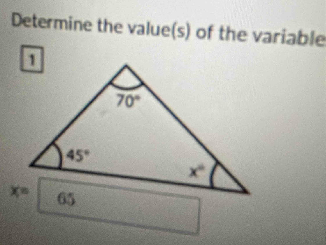 Determine the value(s) of the variable