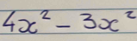 4x^2-3x^2