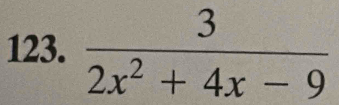  3/2x^2+4x-9 