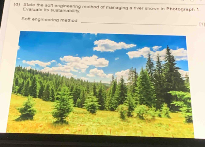 Solved: State the soft engineering method of managing a river shown in ...