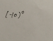 (-10)^circ 