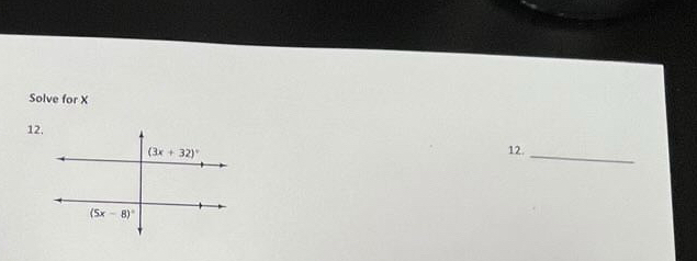 Solve for X
12.
12._