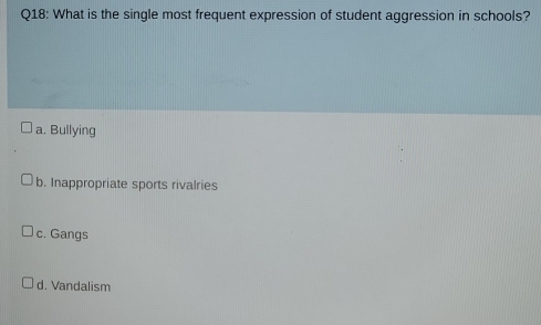 Solved: What is the single most frequent expression of student ...
