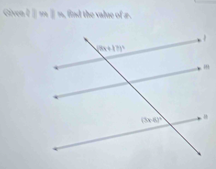 mparallel m find the value of £ .