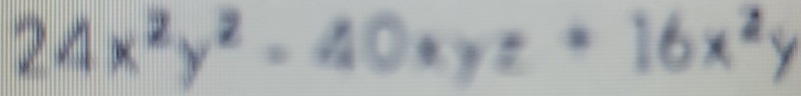 24x^2y^2-40xyz=16x^2y