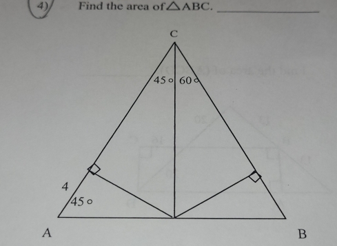 Find the area of △ ABC. _