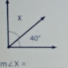 m∠ X=