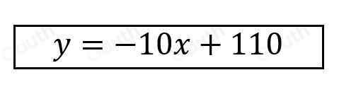 y=-10x+110