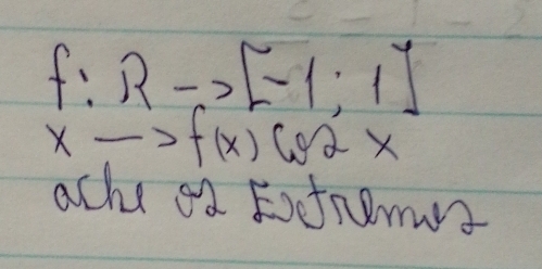 f:Rto [-1;1]
xto f(x)cos 2x
ache oa Fofnemn