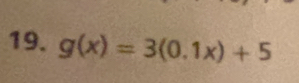 g(x)=3(0.1x)+5